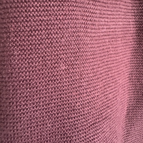 Eileen Fisher Silk and Cashmere Loose Waffle Knit Turtleneck Aubergine Size XS - Picture 2 of 6